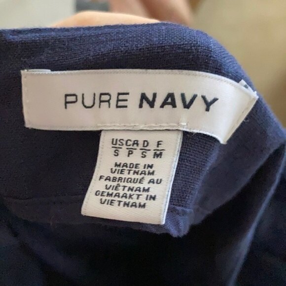 Pure navy tie back jumpsuit - Picture 4 of 5